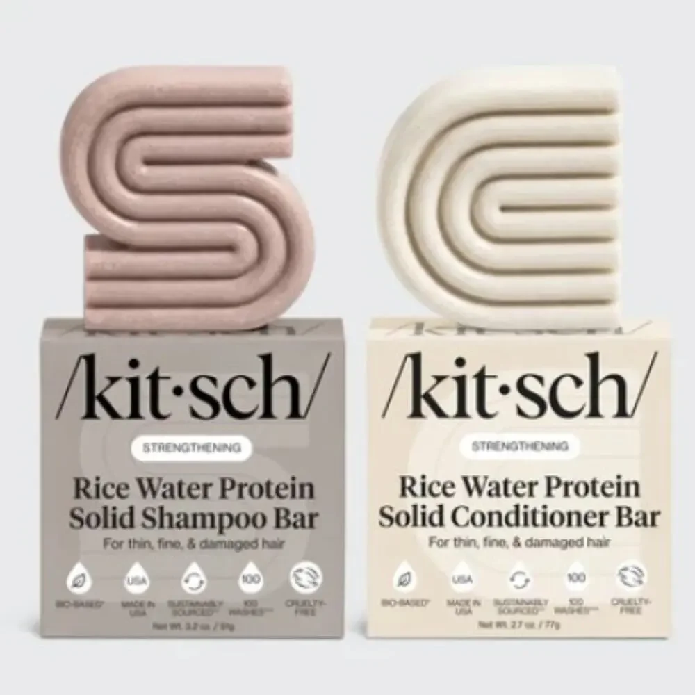 Kitsch Rice Water Shampoo & Conditioner Bar Combo NIB